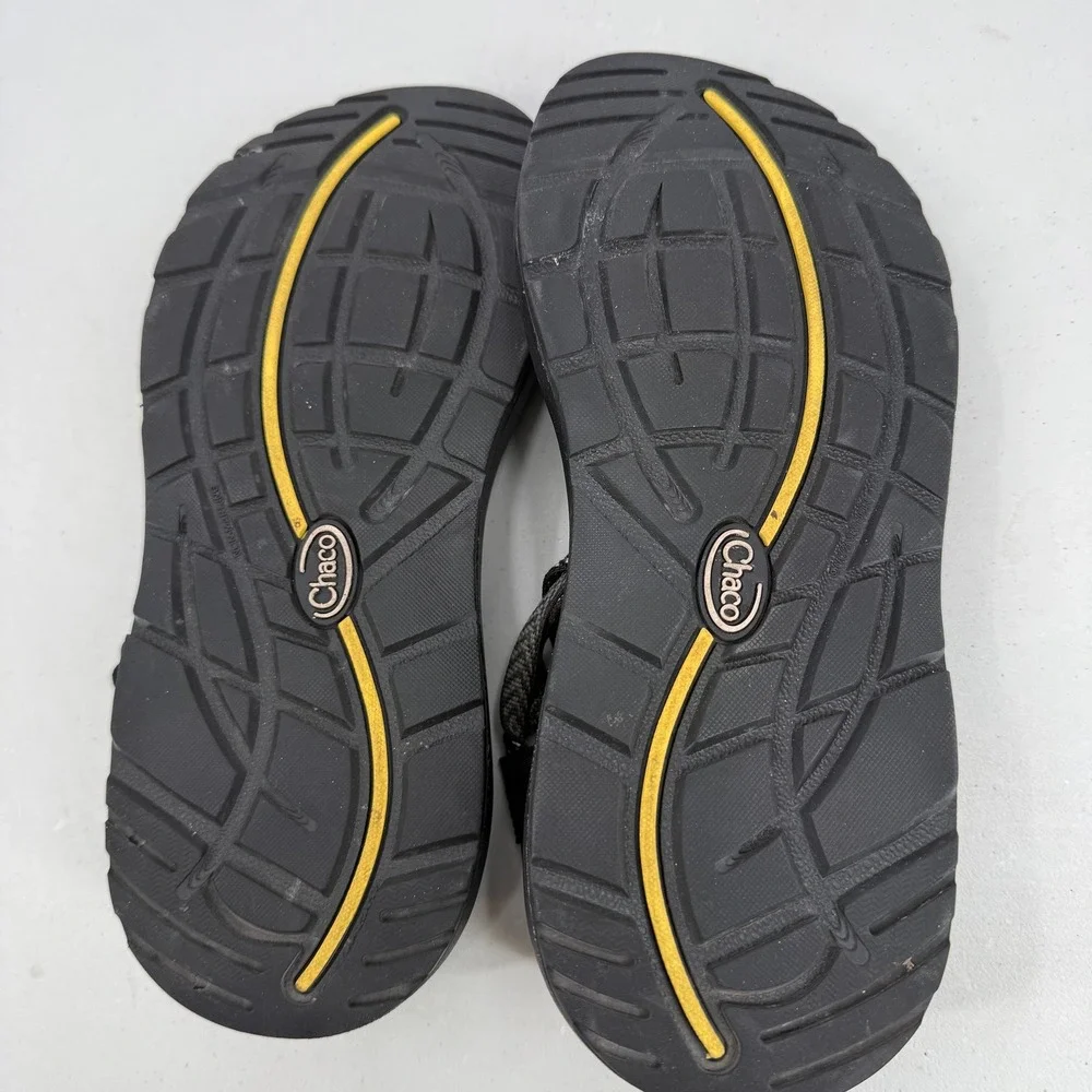 Chaco Z/Cloud 2 Sandals Womens Size 9 Black White Double Strap Toe Loop J106266W